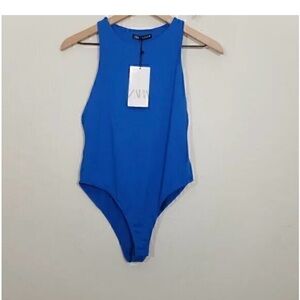Zara Vibrant Blue Bodysuit- NWT